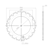  Product image 2 of the product “Circular Knives 62 x 40 x 0,5 ”
