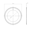  Product image 2 of the product “Circular Knives 60 x 40 x 0,5 ”