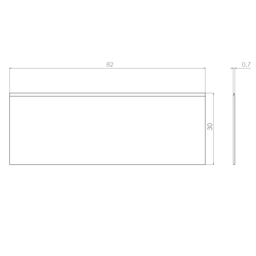  Product image 2 of the product “Machine Knives 82 x 30 x 0,7 ”