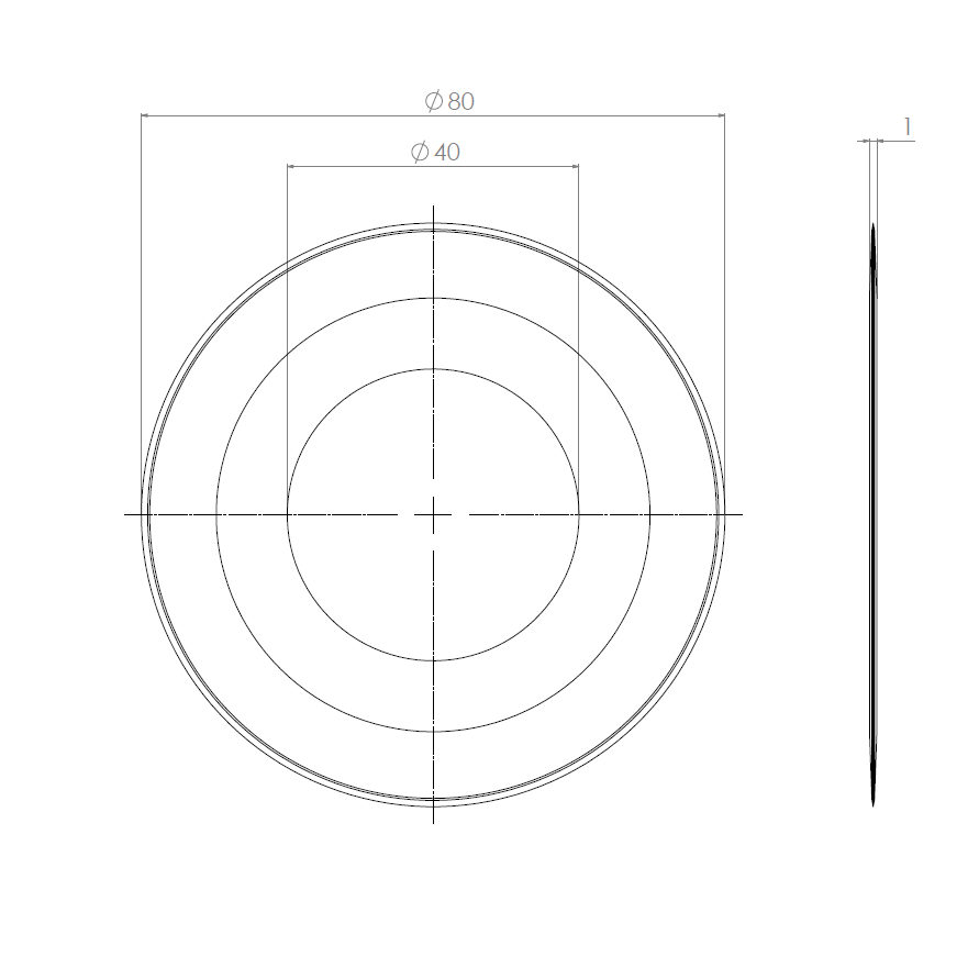  Product image 2 of the product “Circular Knives 80 x 40 x 1 ”