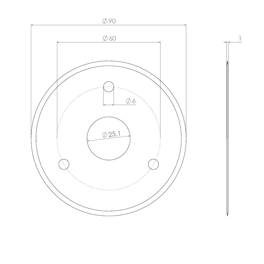  Product image 2 of the product “Circular Knives 90 x 25,1 x 1,0 ”