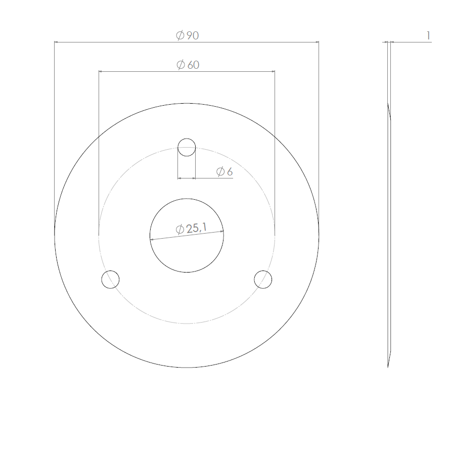  Product image 2 of the product “Circular Knives 90 x 25,1 x 1,0 ”