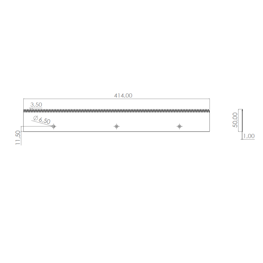  Product image 2 of the product “Machine Knives 414 x 50 x 1 ”