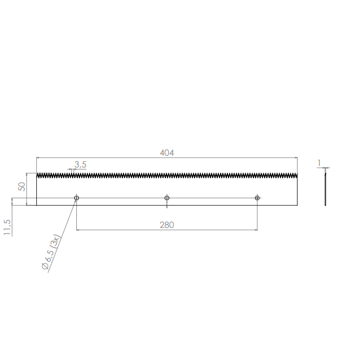  Product image 2 of the product “Machine Knives 404 x 50 x 1 ”