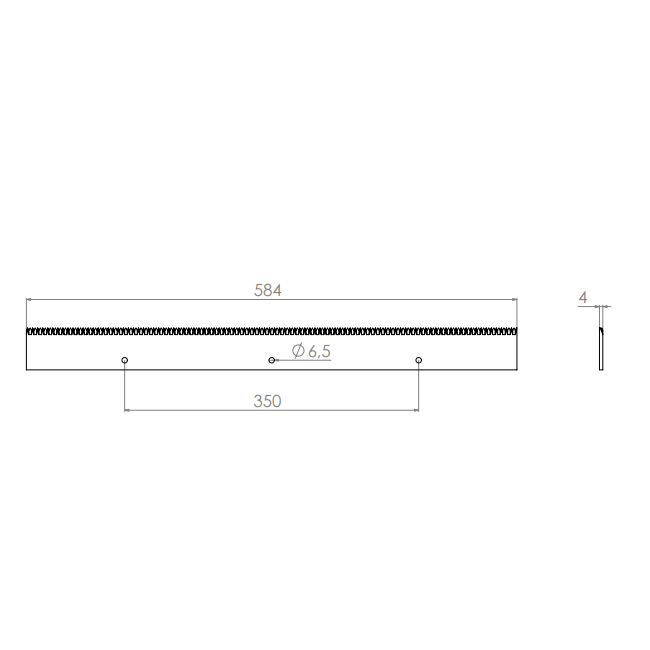  Product image 2 of the product “Machine Knives 584 x 50 x 4 ”