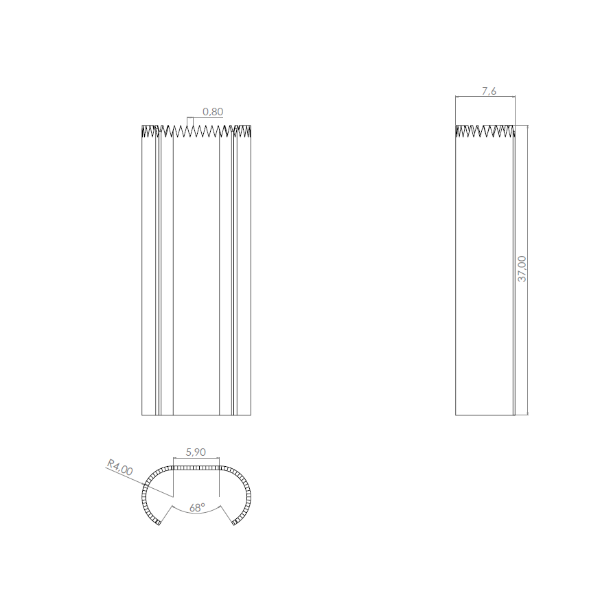  Product image 2 of the product “Punch Knives 37 x 13,9 x 7,6 ”