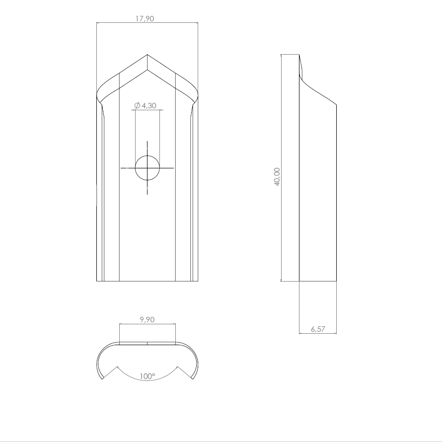  Product image 2 of the product “Punch Knives 17,9 x 40 x 6,5 ”