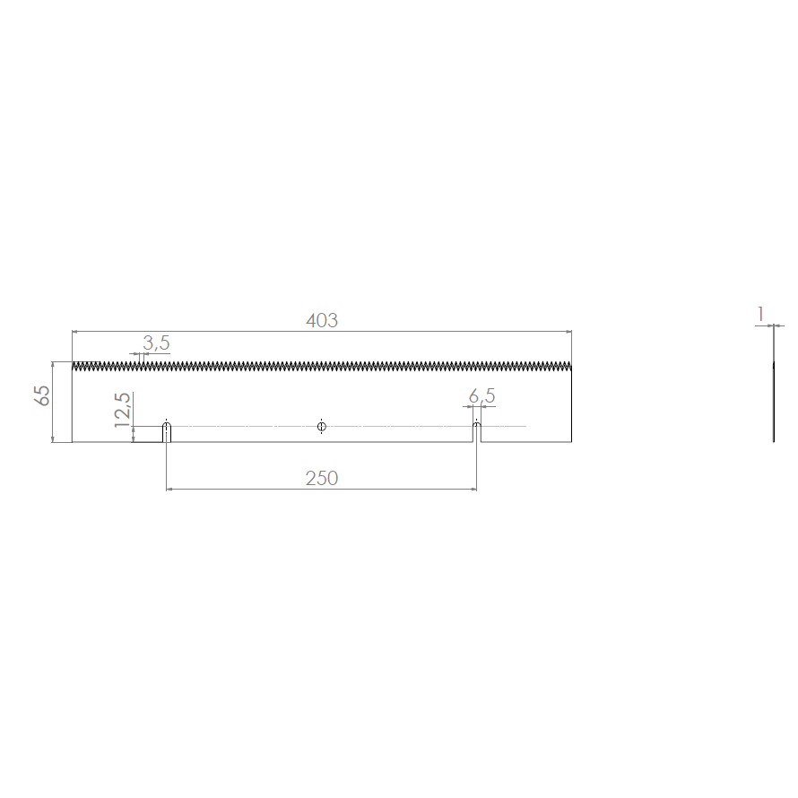  Product image 2 of the product “Machine Knives 403 x 65 x 1 ”