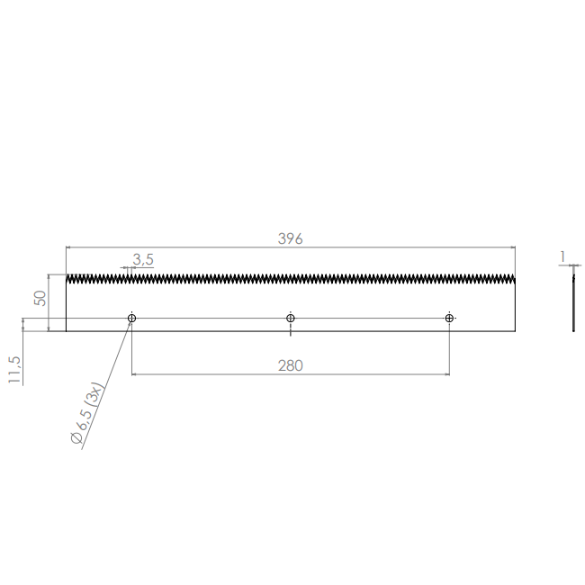  Product image 2 of the product “Machine Knives 396 x 50 x 1 ”