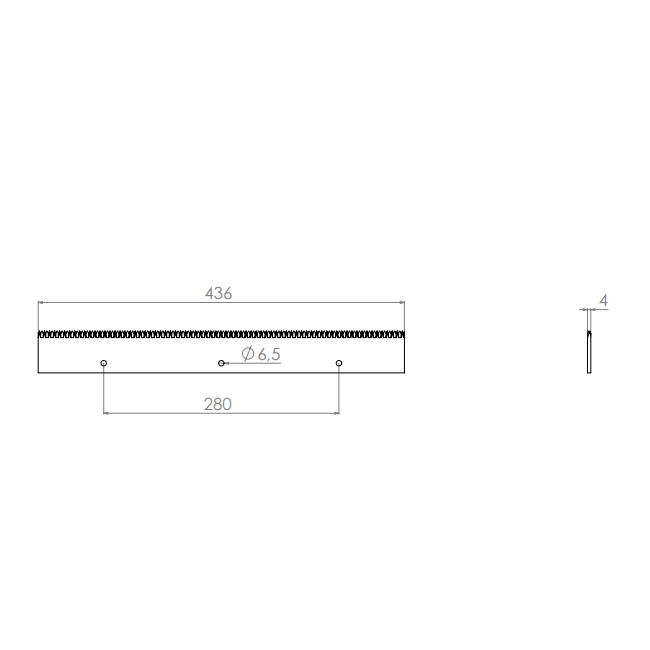  Product image 2 of the product “Machine Knives 436 x 50 x 4 ”