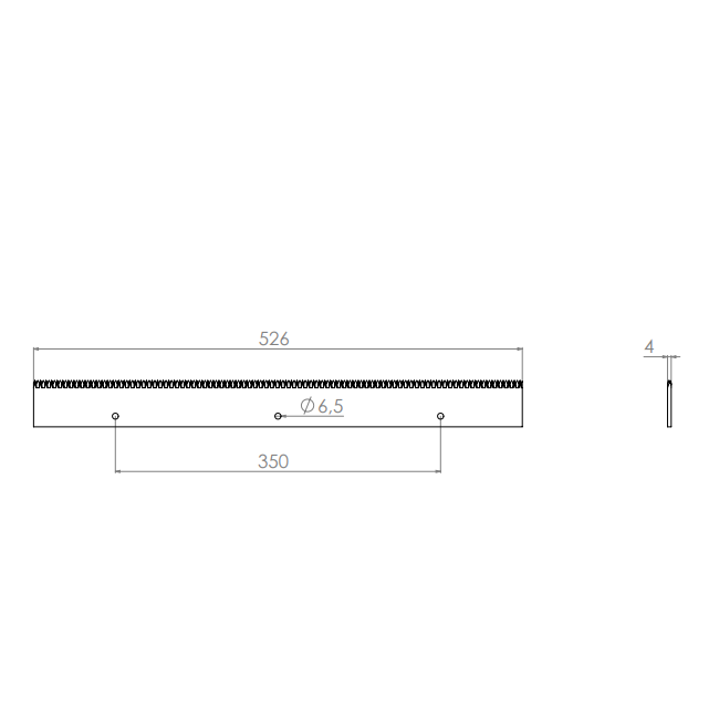  Product image 2 of the product “Machine Knives 526 x 50 x 4 ”