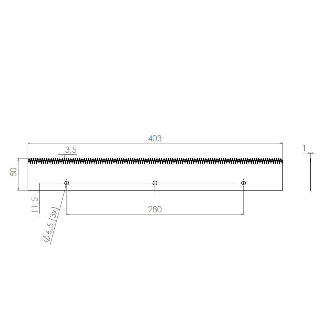  Product image 2 of the product “Machine Knives 403 x 50 x 1 ”