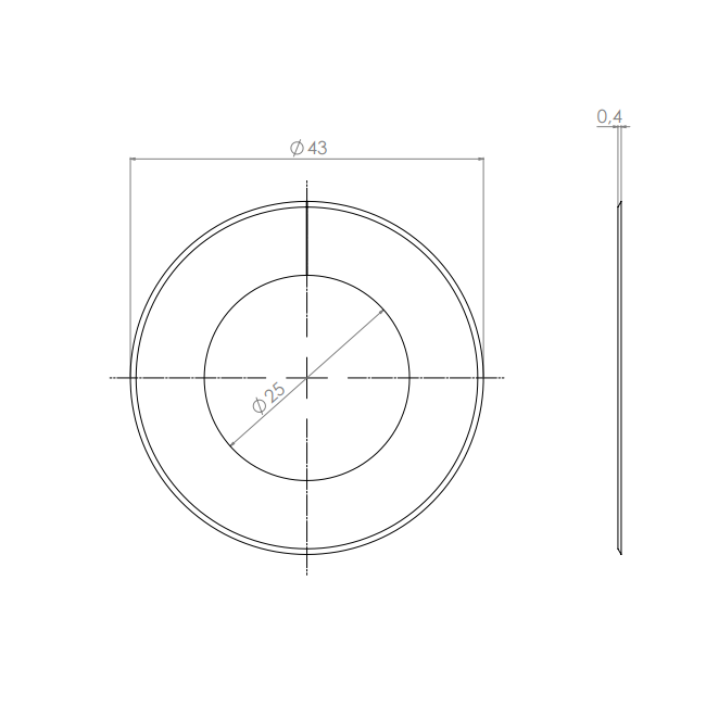  Product image 2 of the product “Circular Knives 43 x 25 x 0,4 ”