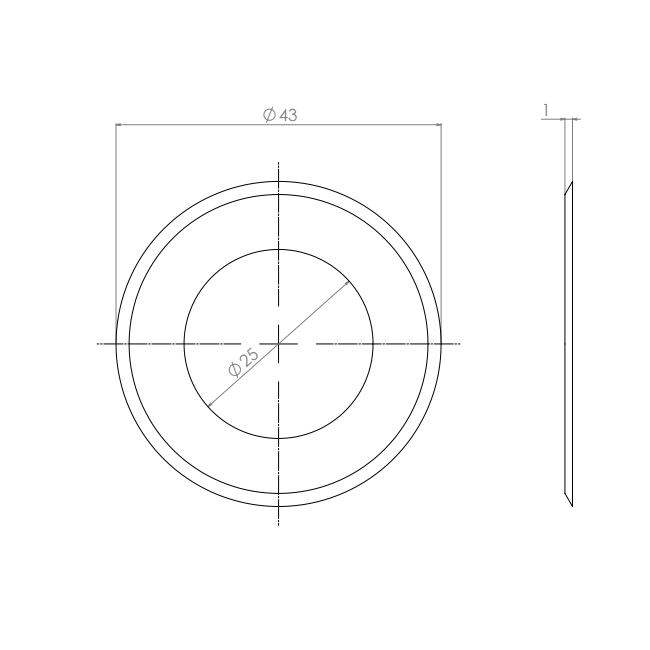  Product image 2 of the product “Circular Knives 43 x 25 x 1 ”