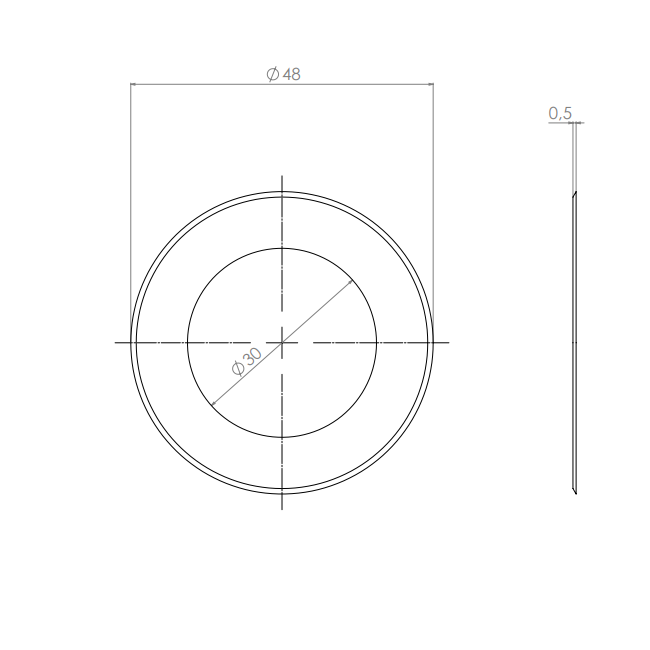  Product image 2 of the product “Circular Knives 48 x 30 x 0,5 ”