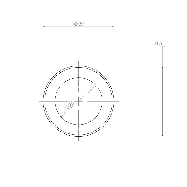  Product image 2 of the product “Circular Knives 39 x 26 x 0,5 ”