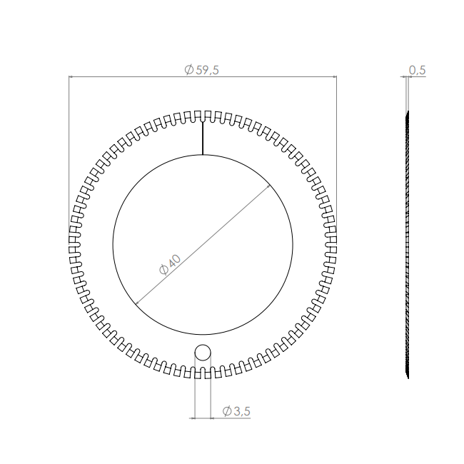  Product image 2 of the product “Circular Knives 59,5 x 40 x 0,5 ”