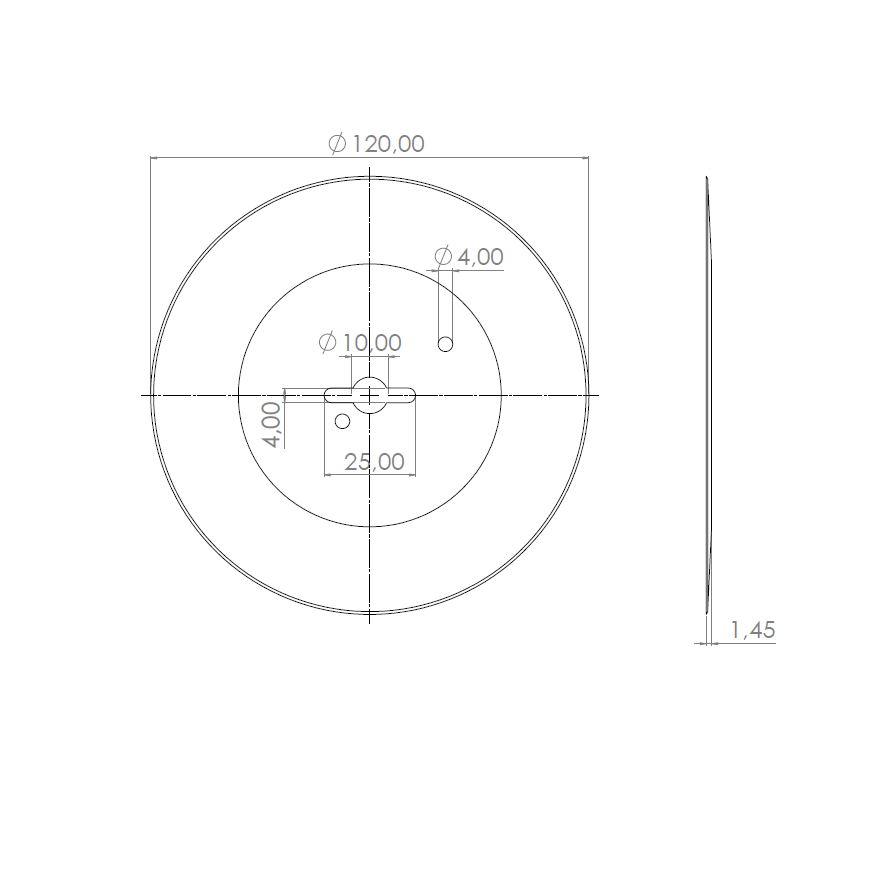  Product image 2 of the product “Circular Knives 120 x 10 x 1,45 ”