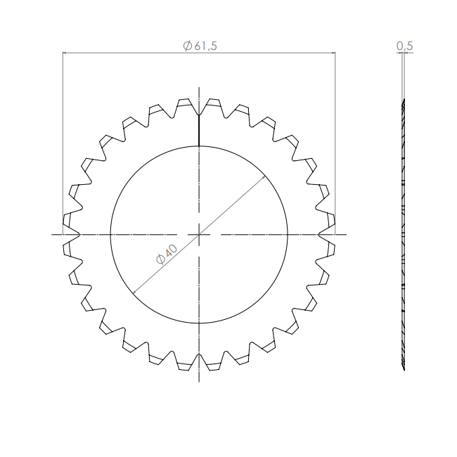  Product image 2 of the product “Circular Knives 61,5 x 40 x 0,5 ”