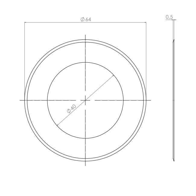  Product image 2 of the product “Circular Knives 64 x 40 x 0,5 ”