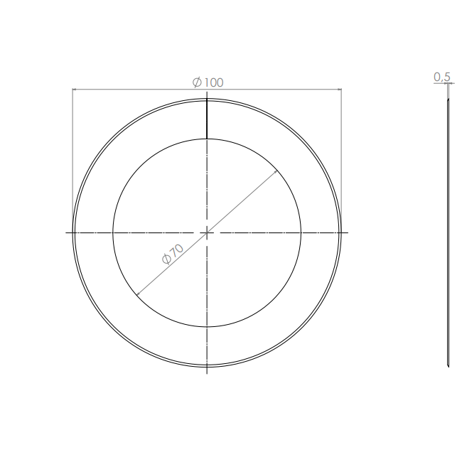 Product image 2 of the product “Circular Knives 100 x 70 x 0,5 ”
