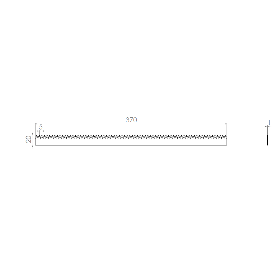  Product image 2 of the product “Machine Knives 370 x 20 x 1 ”