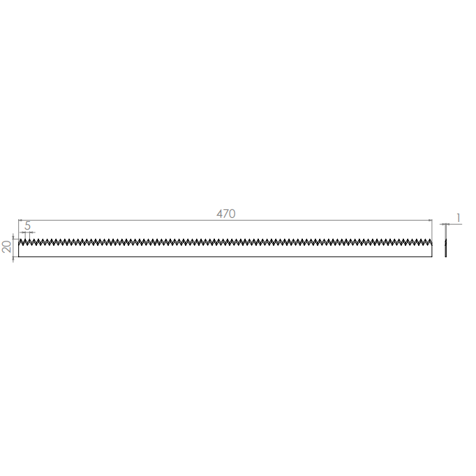  Product image 2 of the product “Machine Knives 470 x 20 x 1 ”