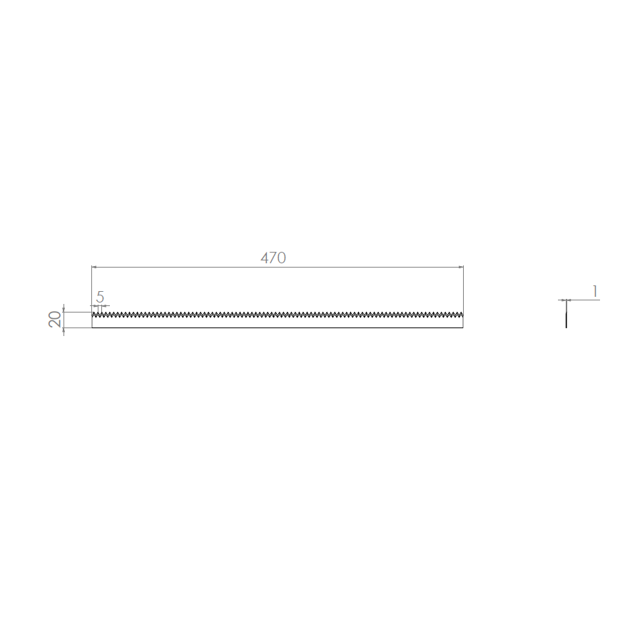  Product image 2 of the product “Machine Knives 470 x 20 x 1 ”