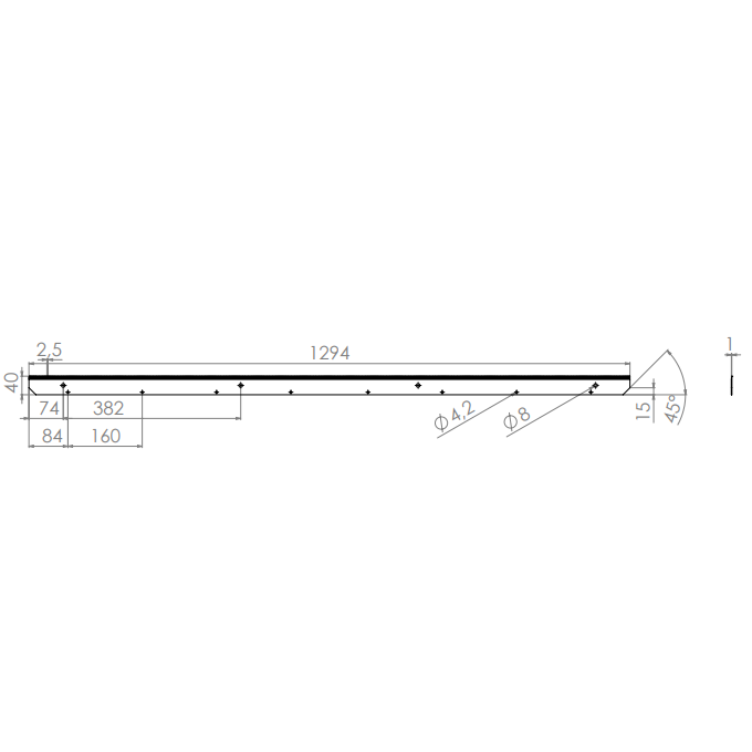  Product image 2 of the product “Machine Knives 1294 x 40 x 1 ”