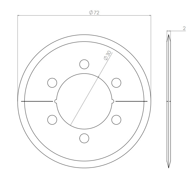  Product image 2 of the product “Circular Knives 80 x 30,1 x 2 ”