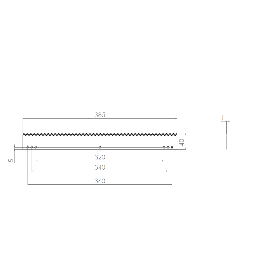  Product image 2 of the product “Machine Knives 385 x 40 x 1 ”