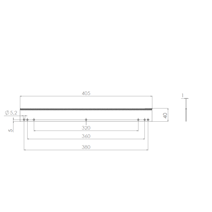  Product image 2 of the product “Machine Knives 405 x 40 x 1 ”
