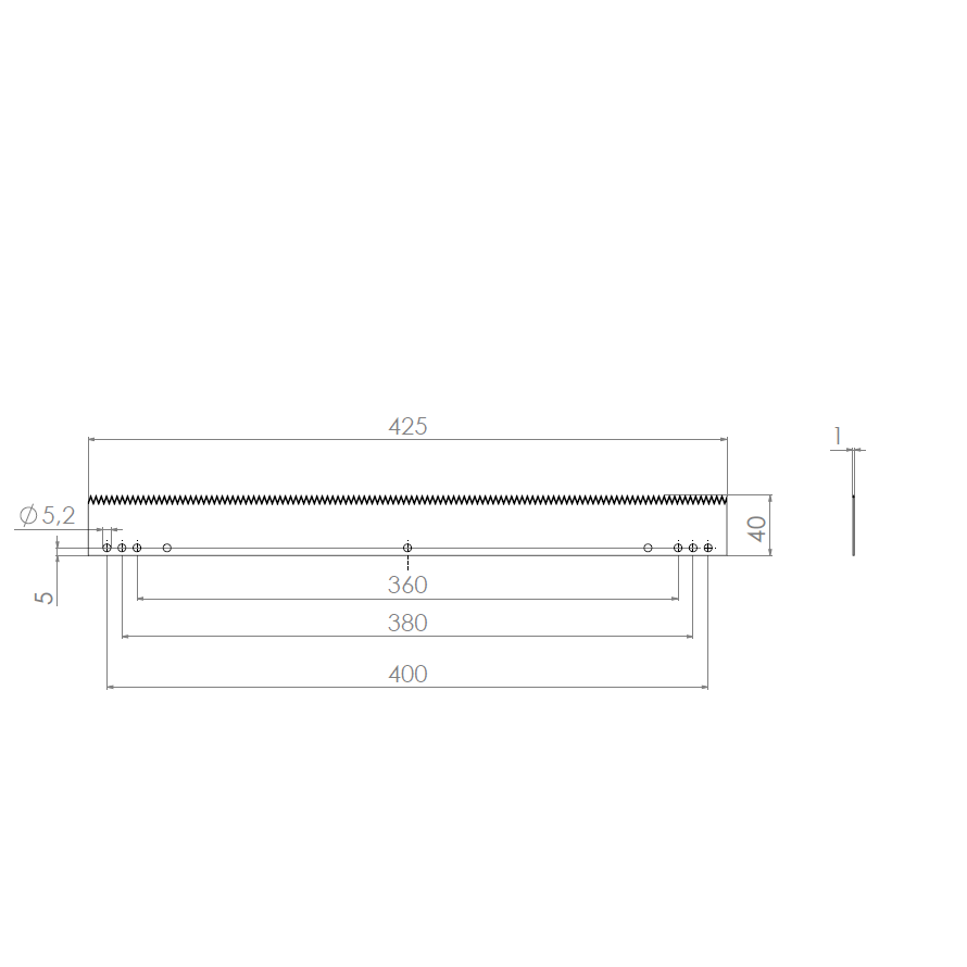  Product image 2 of the product “Machine Knives 425 x 40 x 1 ”